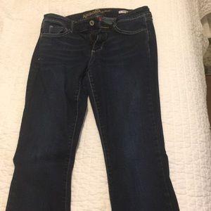 Dark wash boot cut jeans